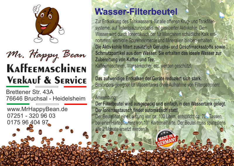 Aufdruck Filterbeutel Aufdruck Filterbeutel
